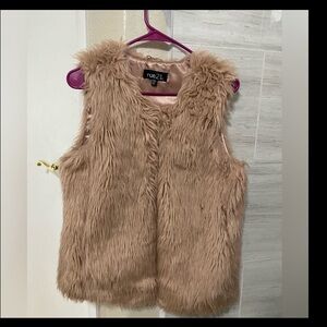 Faux fur vest
